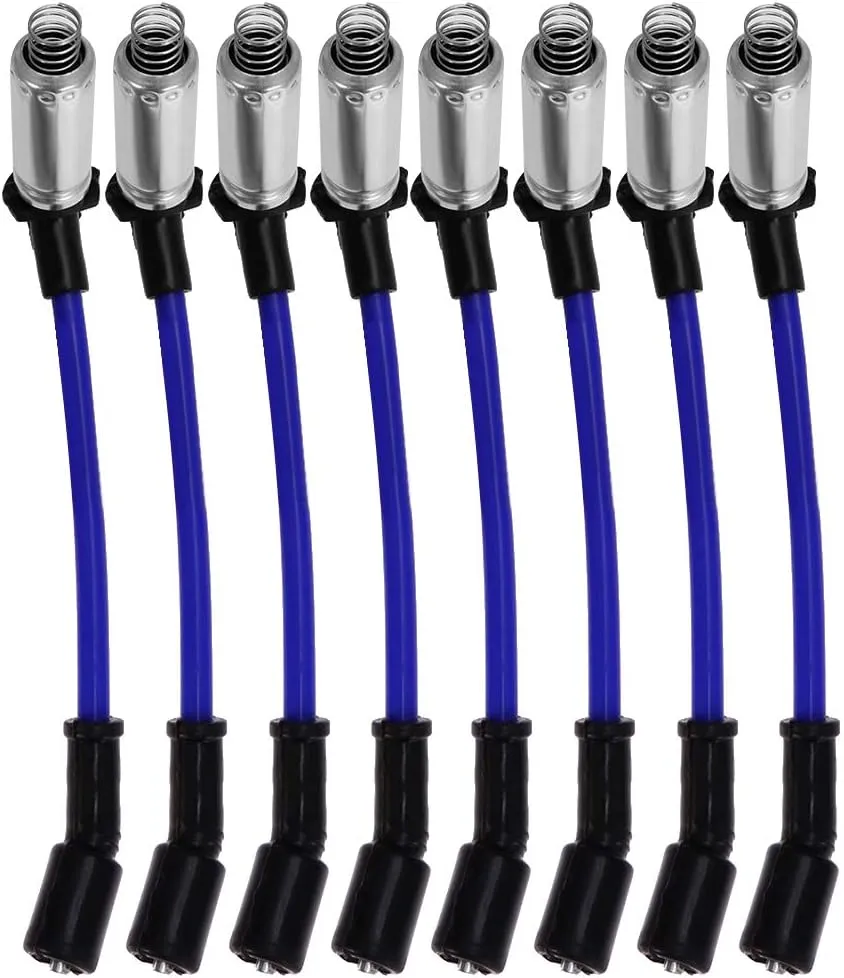 10.2MM Spark Plug Ignition Wire - Replacement for 2000-2009 Chevy, GMC, Isuzu, Hummer V8 (48322R, 48322, 7831)