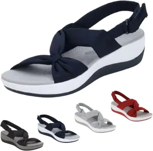 2024 New Women's Comfortable Orthopedic Arch Support Shoes Summer Casual Orthotic Low Platform Wedges Sandals with Back Strap Cute Dress Walking Sandals