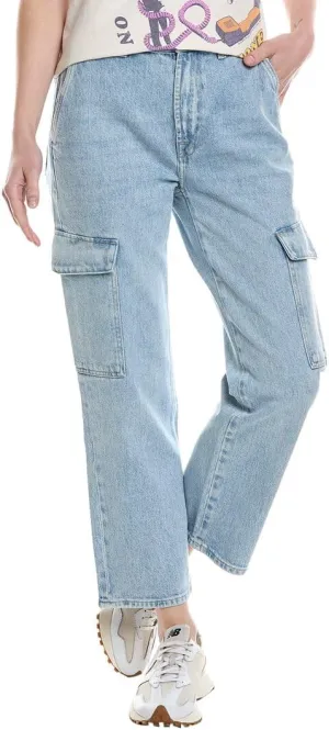 7 For All Mankind Women's Logan Cargo Jeans in Airwave