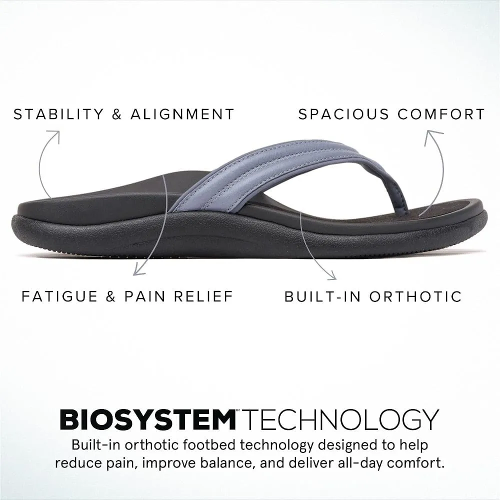 ABEO Laguna Thin Strap Flip Flops For Women | Orthopedic Sandals with Arch Support | Plantar Fasciitis Relief Sandals | Built-In Orthotic Insole For Foot Pain