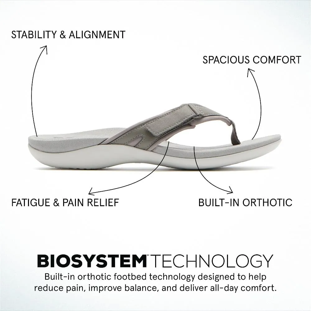 ABEO Oasis Sport Flip Flops for Women | Adjustable Flip Flops | Sandals for Women | Built-In Orthotics | Orthopedic Sandals for Women
