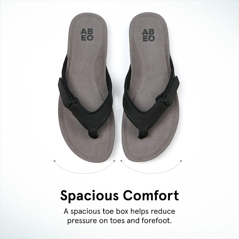ABEO Women's Oasis Sport Metatarsal Flip Flops | Adjustable Flip Flops | Sandals for Women | Built-In Orthotics | Orthopedic Sandals