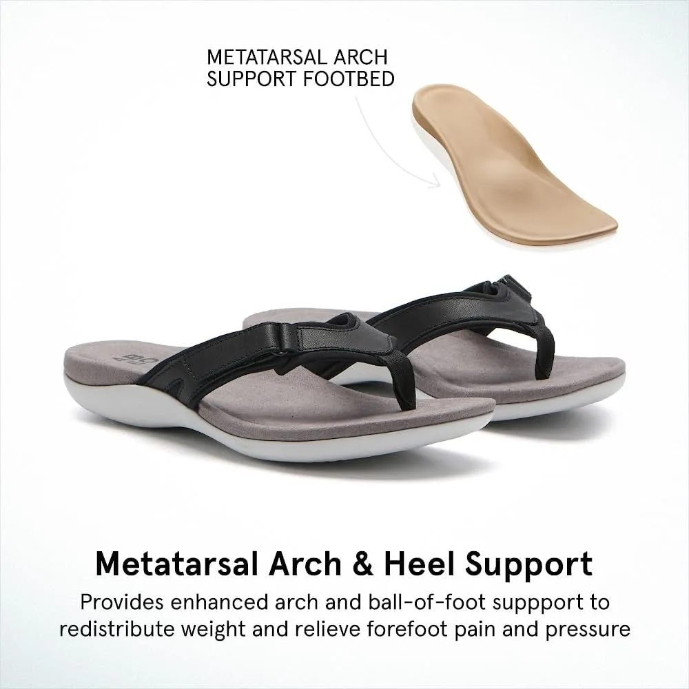 ABEO Women's Oasis Sport Metatarsal Flip Flops | Adjustable Flip Flops | Sandals for Women | Built-In Orthotics | Orthopedic Sandals