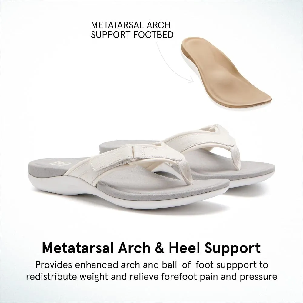 ABEO Women's Oasis Sport Metatarsal Flip Flops | Adjustable Flip Flops | Sandals for Women | Built-In Orthotics | Orthopedic Sandals