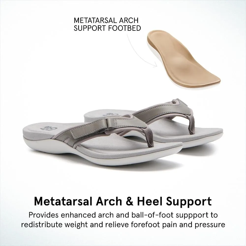 ABEO Women's Oasis Sport Metatarsal Flip Flops | Adjustable Flip Flops | Sandals for Women | Built-In Orthotics | Orthopedic Sandals