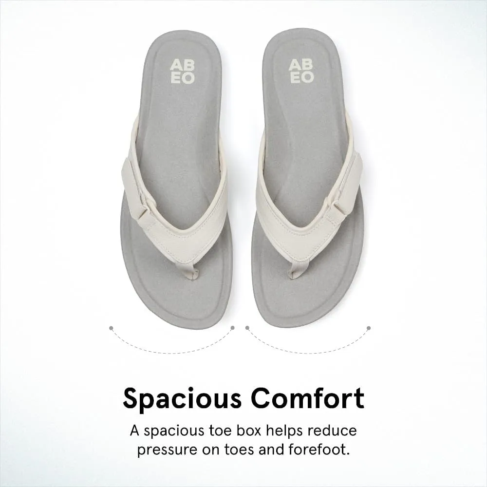 ABEO Women's Oasis Sport Metatarsal Flip Flops | Adjustable Flip Flops | Sandals for Women | Built-In Orthotics | Orthopedic Sandals