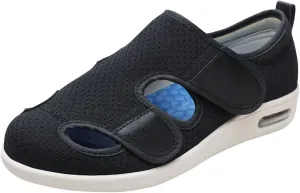 ACE SHOCK Men’s Diabetic Shoes Wide Width Elderly Summer Walking Shoes Adjustable Closure Breathable Air Cushion Sandals for Plantar Fasciitis Bunions Swollen Feet