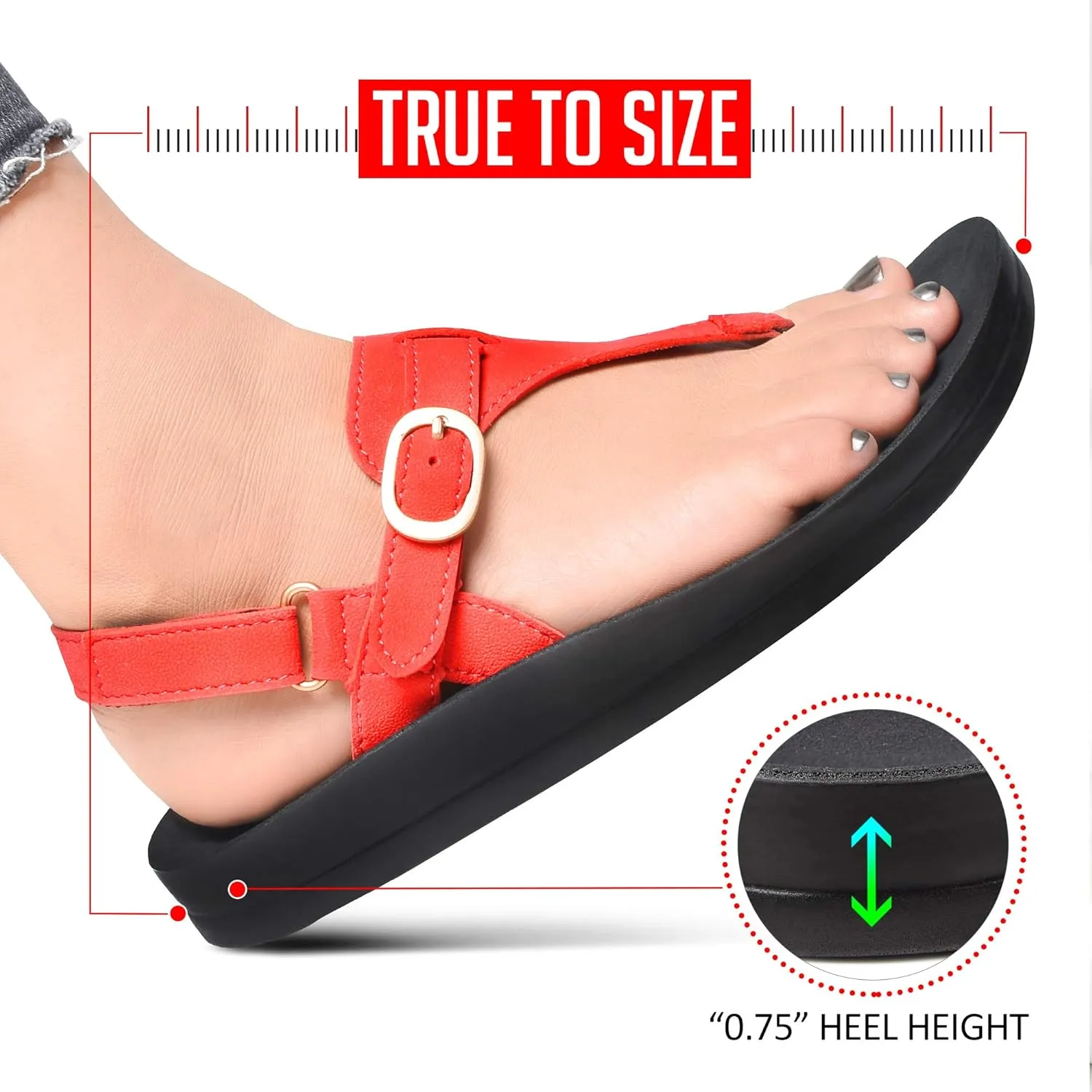 AEROTHOTIC Women's Coral Arch Support Back Strap Sandals