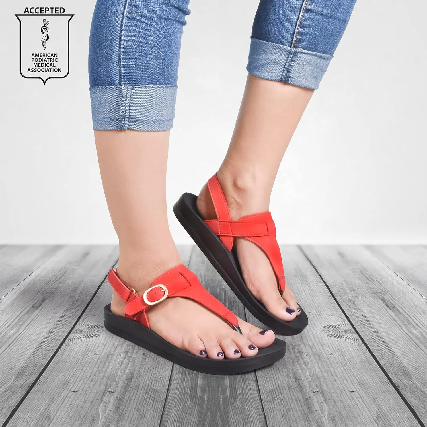 AEROTHOTIC Women's Coral Arch Support Back Strap Sandals