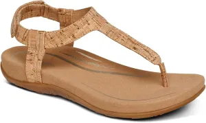 Aetrex Jane Casual Orthopedic Thong Sandals for Women - Adjustable Ankle Strap Memory Foam Womens Sandals with Arch Support