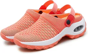 Air Cushion Orthopedic Slip on Shoes - 2023 New Air Cushion Slip-on Walking Shoes Orthopedic Diabetic Walking Shoes for Women Wide Width, Orthopedic Stretch Sandals Slippers for Women Arch Support
