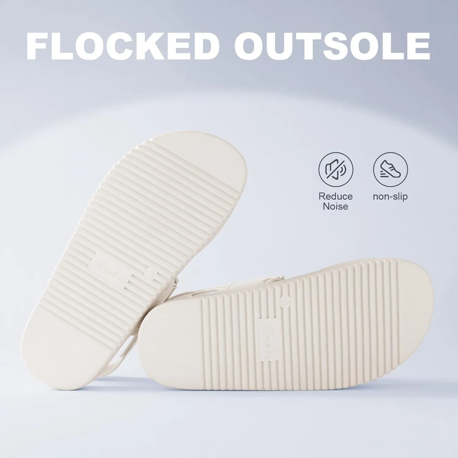 Ankis Black White Beige Nude Women's Flat Sandals Comfort Adjustable Front Strap and with a Back Strap Women Summer Sandals