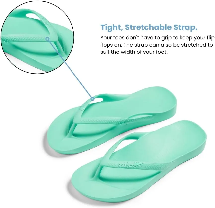 Archies Arch Support Flip Flops for Men & Women – Orthotic Sandals for Plantar Fasciitis Relief – Lightweight, Cushioning, Shock-Absorbing Thong Sandals for Walking, Foot Pain & All-Day Comfort