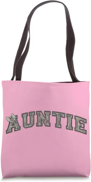 Auntie Camouflage Camo Graphic Tote Bag
