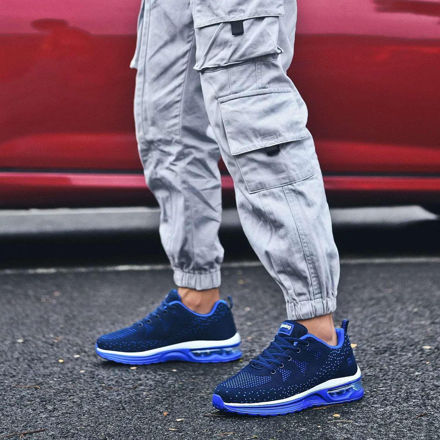 Autper Mens Air Athletic Running Shoes Sneakers Lightweight Sport Gym Jogging Walking Tennis Sneakers US 6.5-US 12.5
