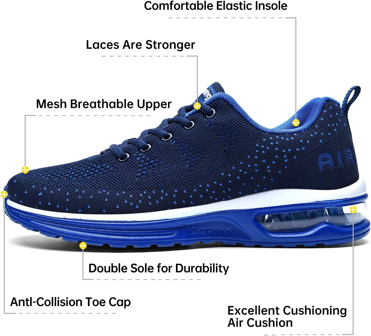 Autper Mens Air Athletic Running Shoes Sneakers Lightweight Sport Gym Jogging Walking Tennis Sneakers US 6.5-US 12.5