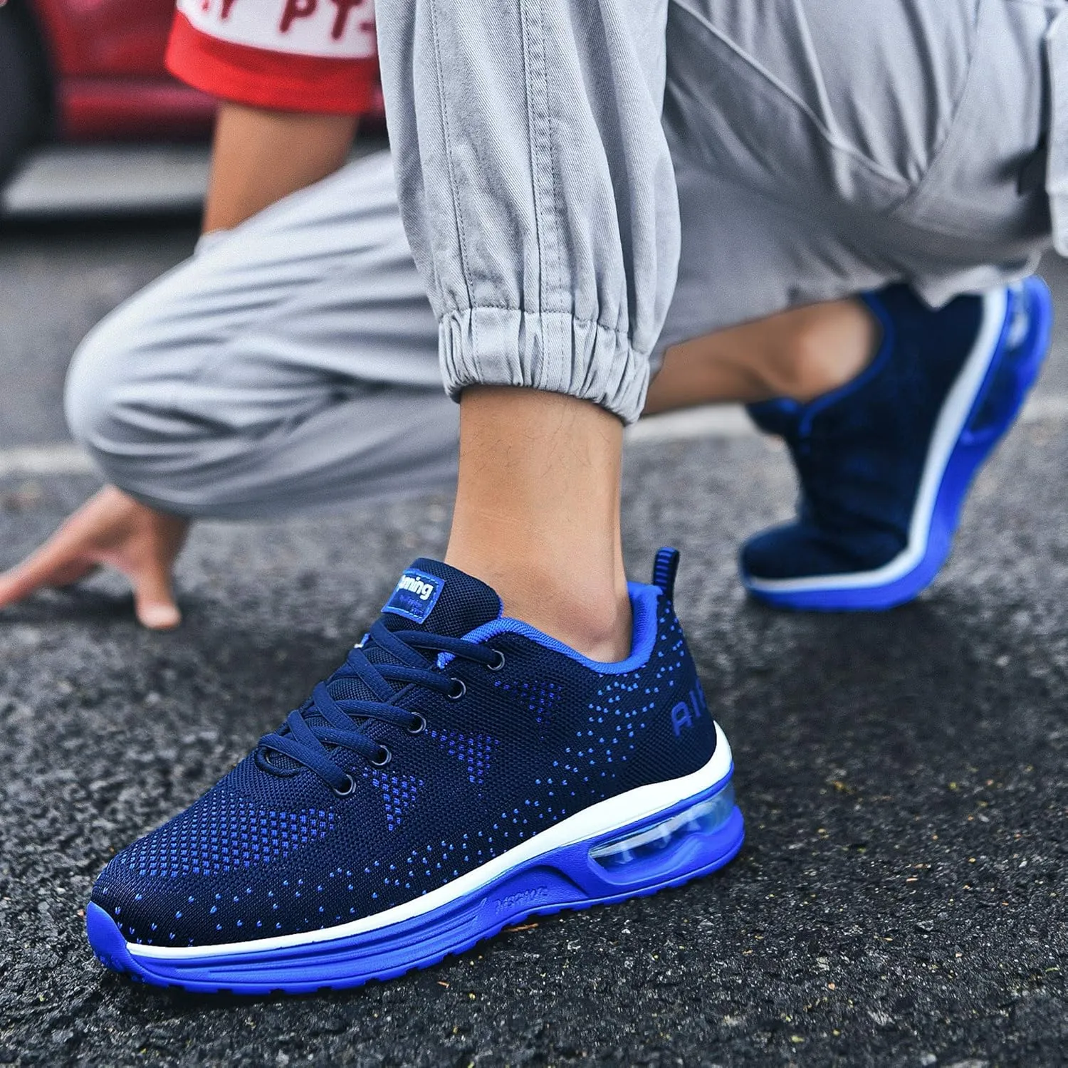 Autper Mens Air Athletic Running Shoes Sneakers Lightweight Sport Gym Jogging Walking Tennis Sneakers US 6.5-US 12.5