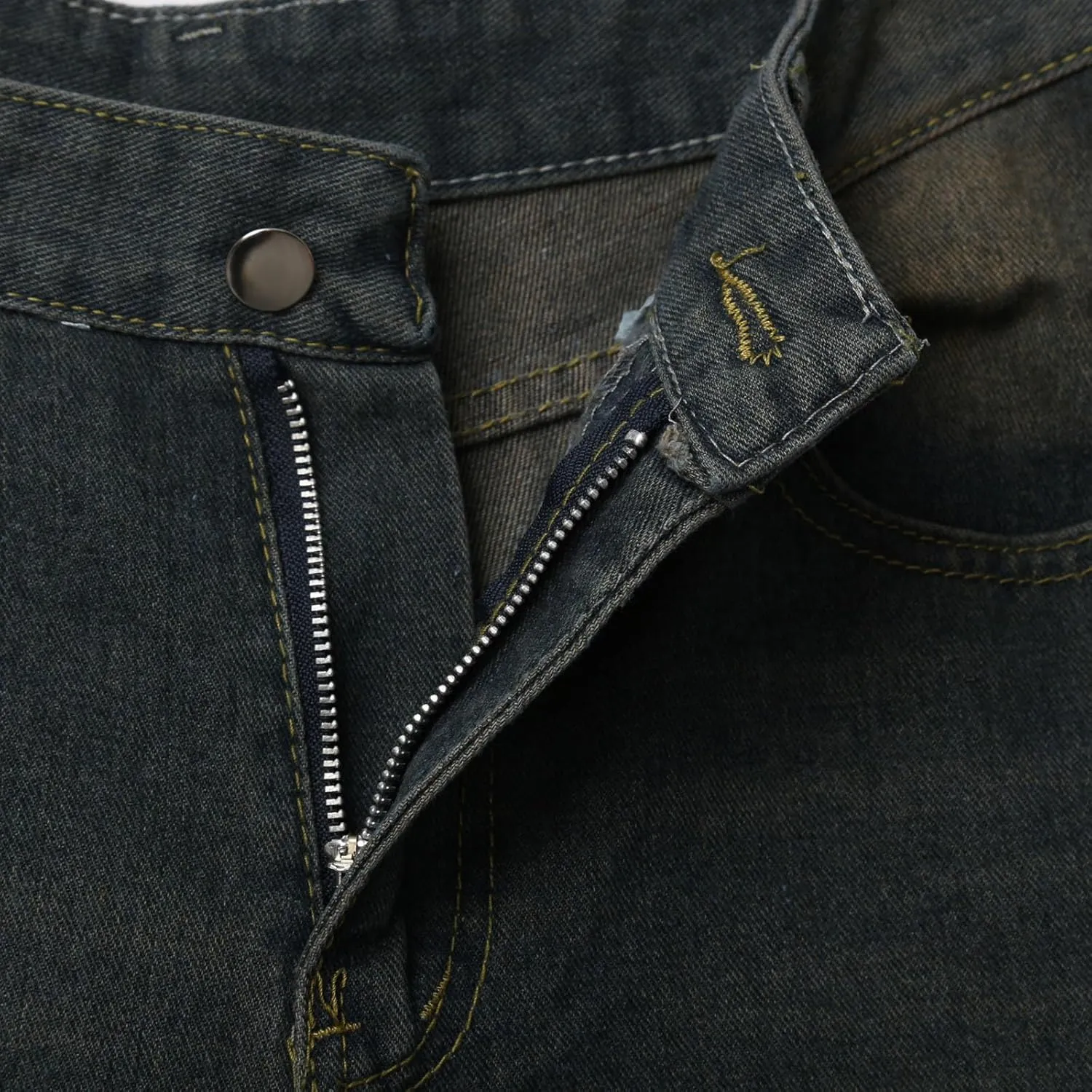 Baggy Jean Shorts for Men Jorts Casual Loose Fit Mid Denim Shorts Skateboard Hip Hop 2025 Trendy Streetwear