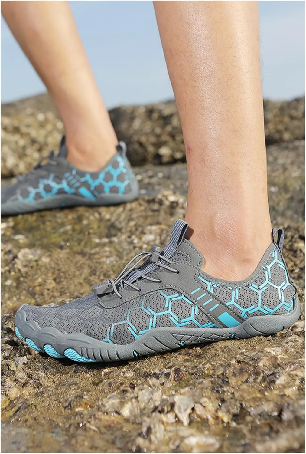 Barefoot Beach and Pool Shoes for Women Men Waterproof Trail Running Sneakers Healthy and Non-Slip Barefoot Shoes Unisex Athletic Outdoor Sneaker Pro Wide Toe Box Shoe