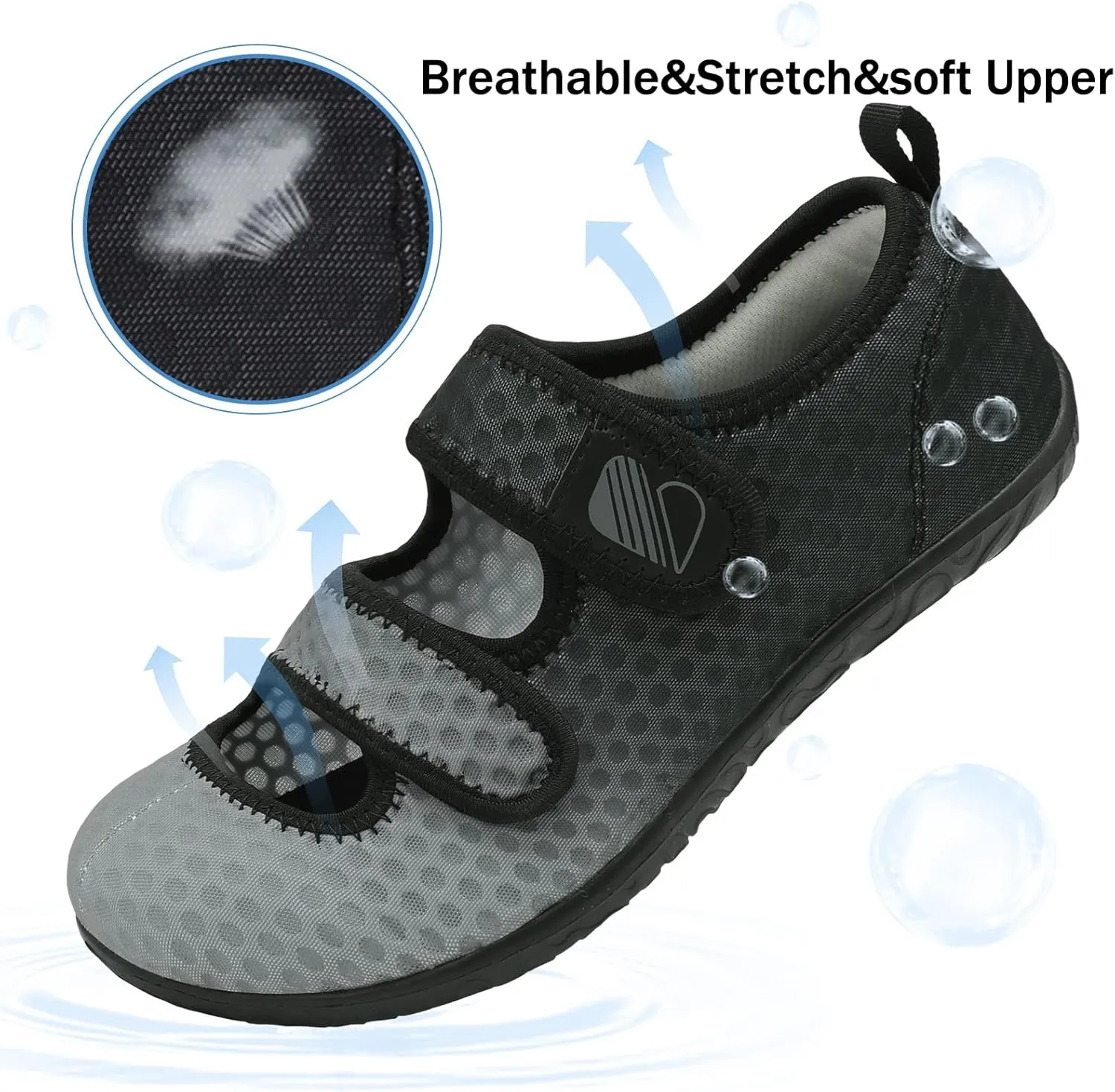 Besroad Womens Mens Lightweight Walking Shoes Adjustable Wide Diabetic Slippers Non-slip Sneakers Sandals