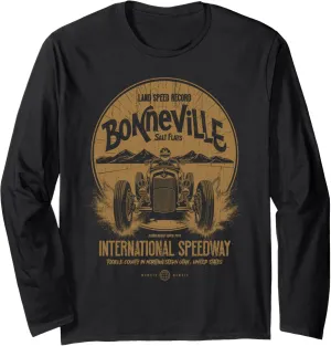 Bonneville Salt Flats Utah International Speedway Retro Long Sleeve T-Shirt