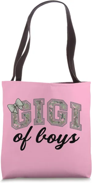 Boy Gigi Camouflage Camo Grandmother Graphic Tote Bag