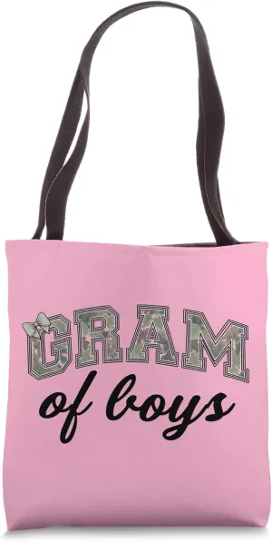 Boy Gram Camouflage Camo Grandmother Graphic Tote Bag