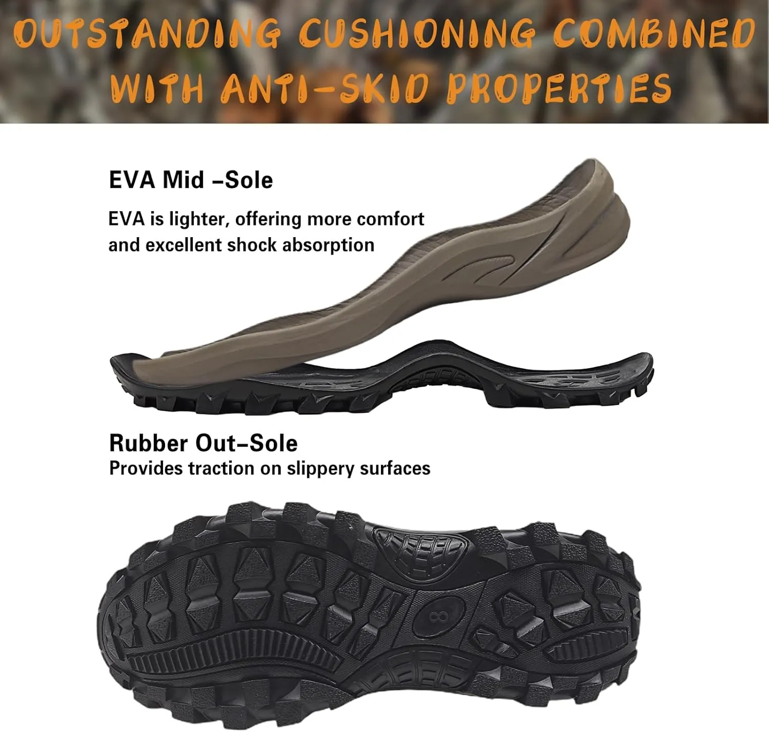 Breathable Insulated Next Camo G2 Warm Hunting Boots with Versatile Design - Durable Construction 6mm Neoprene Waterproof Rubber Boots for Men and Women Size 7 to 14