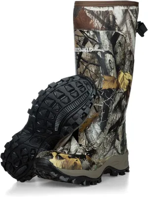 Breathable Insulated Next Camo G2 Warm Hunting Boots with Versatile Design - Durable Construction 6mm Neoprene Waterproof Rubber Boots for Men and Women Size 7 to 14