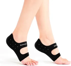 Bukihome Plantar Fasciitis Gel Heel Protectors Heel Cups for Women Men Heels Spur Pain Relief - Heel Inserts Pads for Achilles Tendinitis Dry Cracked Heel Support Cushion,Men 9-14|Women 10-15