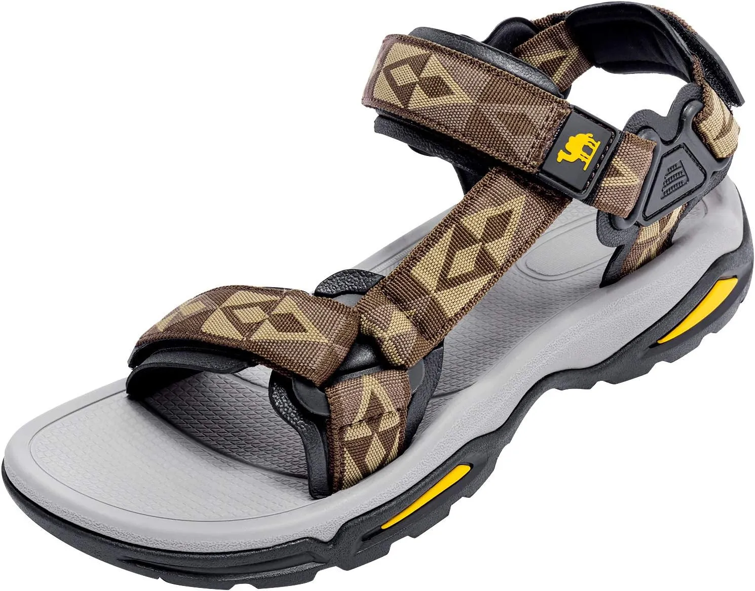 CAMEL CROWN Mens Waterproof Hiking Sandals with Arch Support Open Toe Summer Outdoor Beach Water Comfortable Sport Sandals