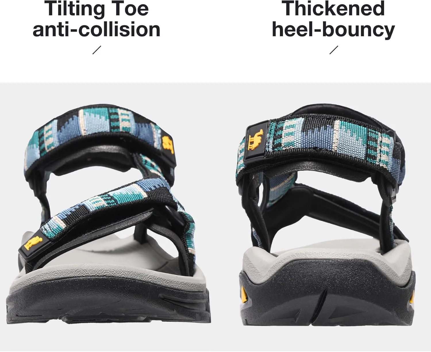 CAMEL CROWN Mens Waterproof Hiking Sandals with Arch Support Open Toe Summer Outdoor Beach Water Comfortable Sport Sandals