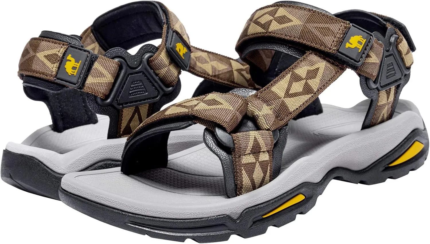 CAMEL CROWN Mens Waterproof Hiking Sandals with Arch Support Open Toe Summer Outdoor Beach Water Comfortable Sport Sandals