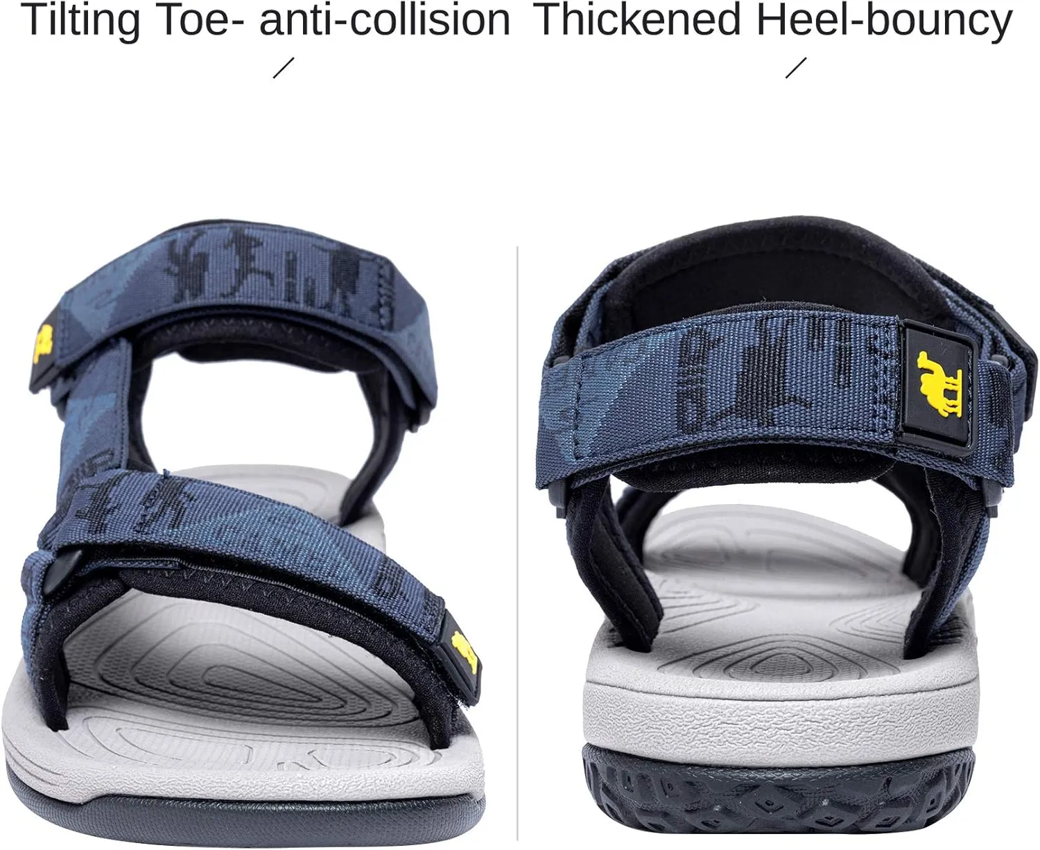 CAMEL CROWN Mens Waterproof Hiking Sandals with Arch Support Open Toe Summer Outdoor Beach Water Comfortable Sport Sandals