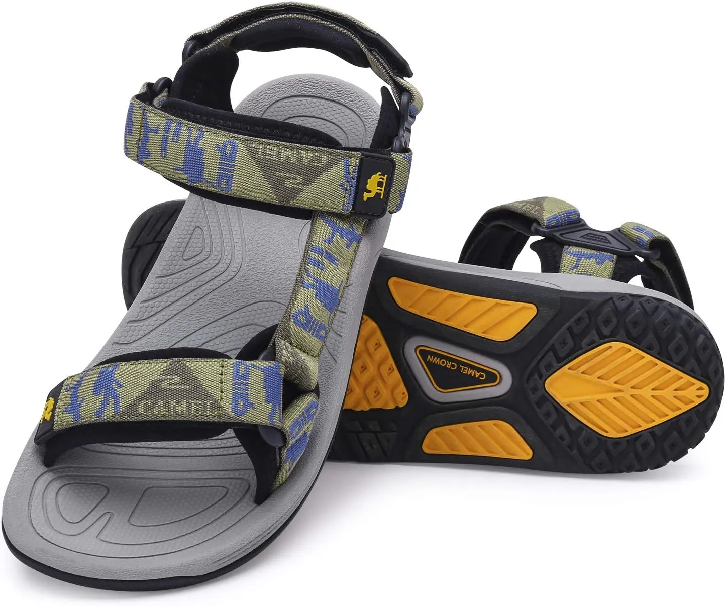 CAMEL CROWN Mens Waterproof Hiking Sandals with Arch Support Open Toe Summer Outdoor Beach Water Comfortable Sport Sandals