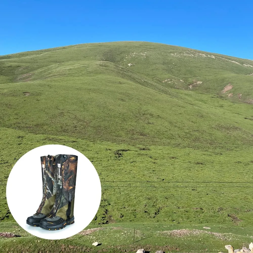 Camouflage Hiking Gaiters,Snake Gaiters for Men, Boot Gators Waterproof Shoe Leg Covers for Walking Climbing Hunting Trip