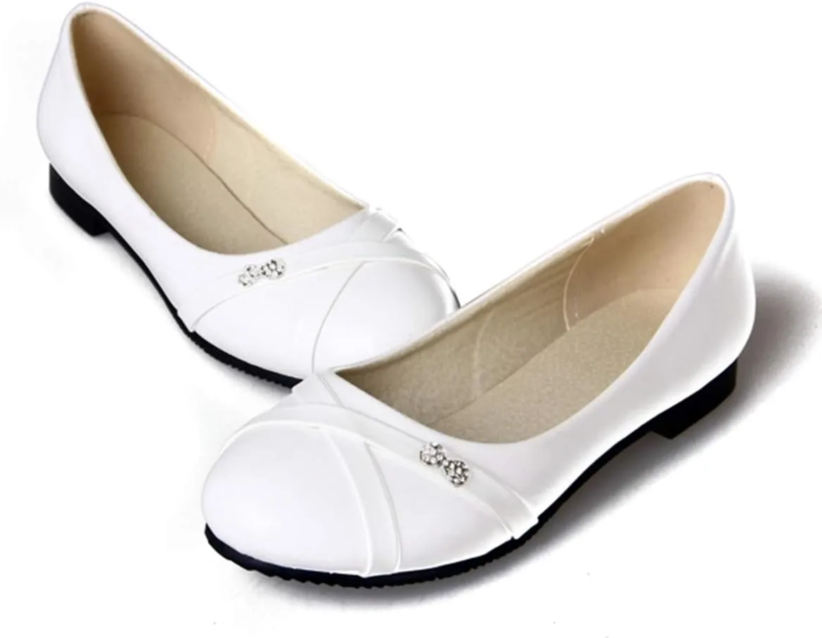 Caradise Womens Slip On Round Toe Ballet Flats Casual Office Work Pumps