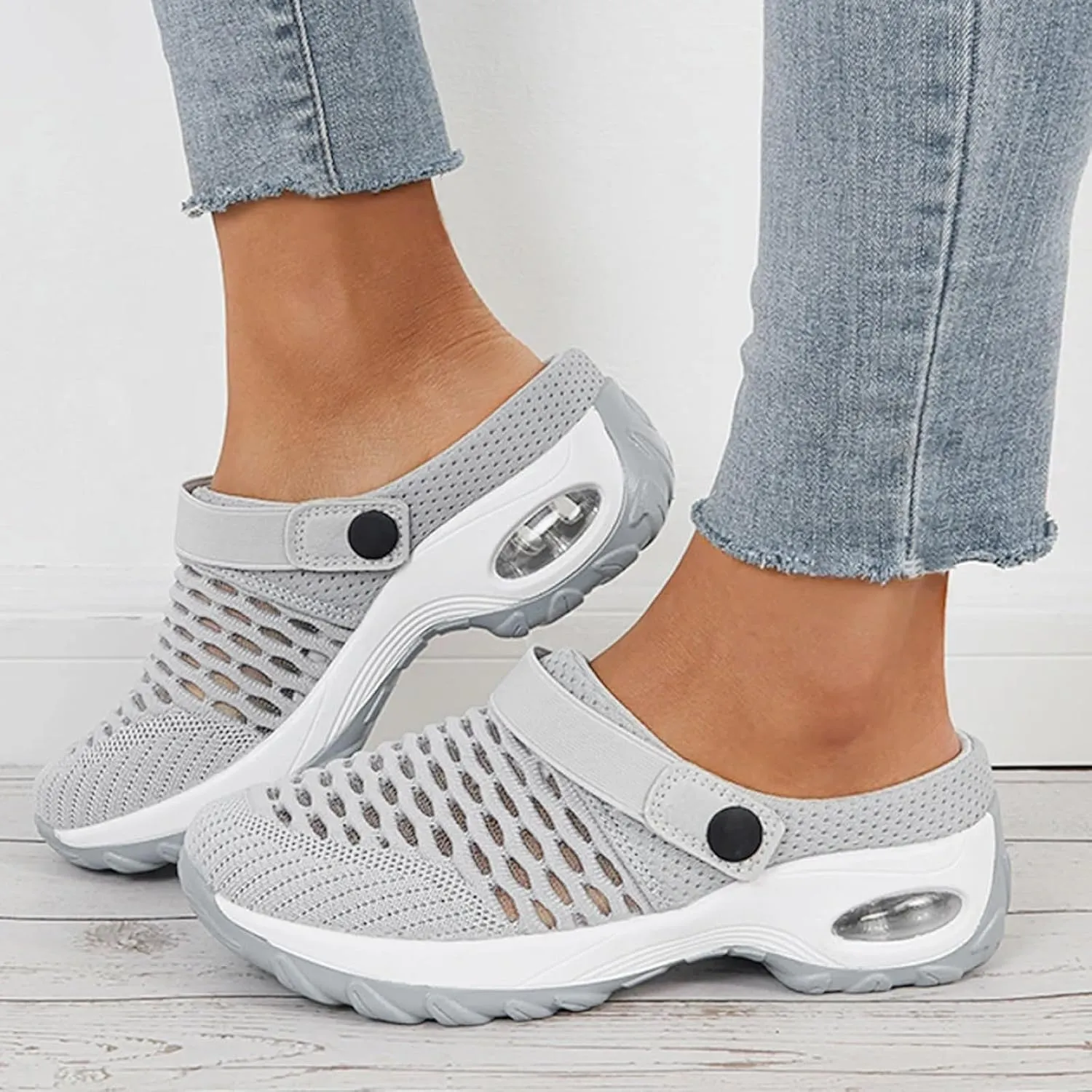 Cathalem Orthopedic Shoes for Women 2024 New Air Cushion Slip on Diabetic Walking Shoes for Women Wide Width