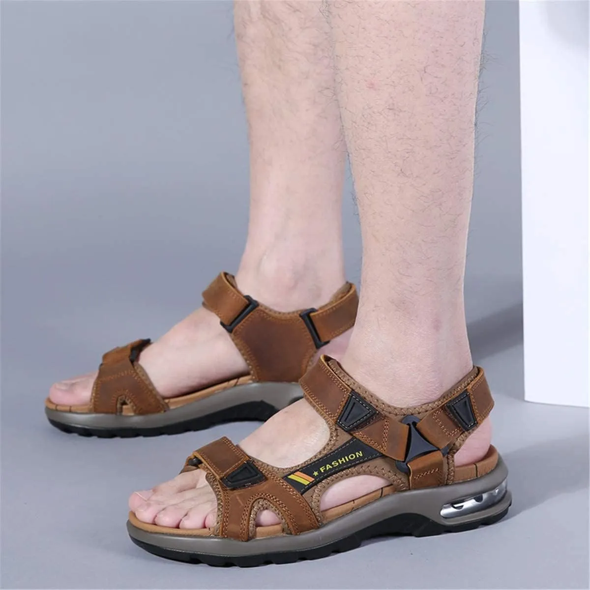 ChicWind Mens Sport Sandals Air Cushion Ankle Strap Outdoor Beach Hiking Sandals