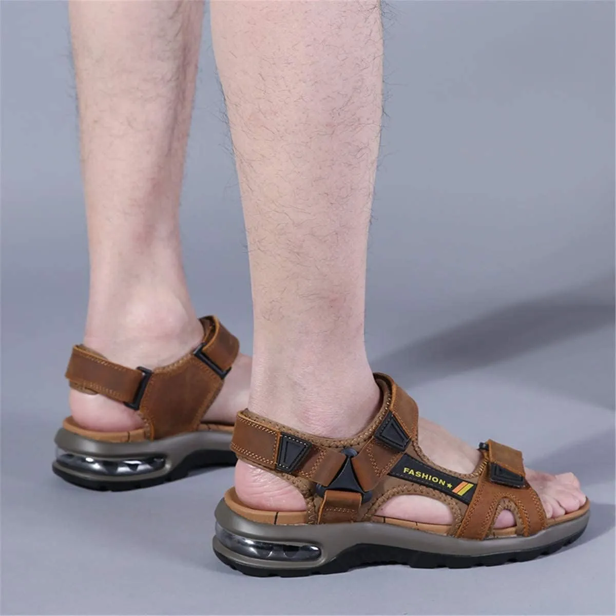 ChicWind Mens Sport Sandals Air Cushion Ankle Strap Outdoor Beach Hiking Sandals