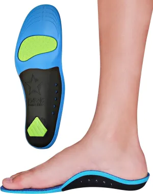 Children's Memory Foam Starry Shield Arch Support Insole for Comfort, Cushion & Arch Support by KidSole ((24 CM) Kids Size 2-6)