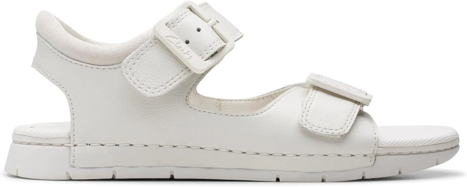 Clarks Girl's BAHA Beach K, White, 8 us