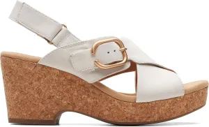 Clarks Womens Cork Slingback Sandals