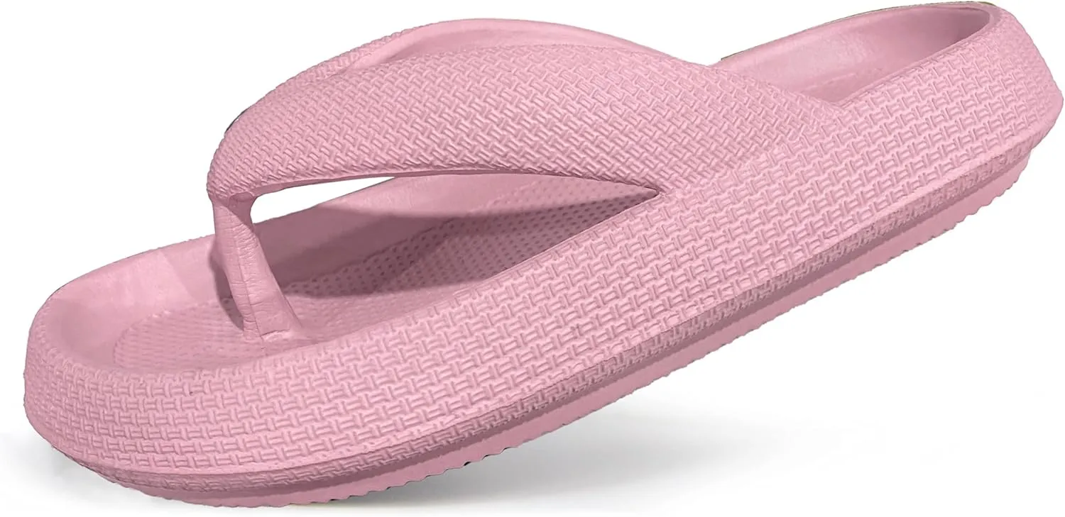 Cloud Flip Flops for Men Women Orthotic Lightweight Beach Slides Pillow Soft Slides Sandals Cushion Beach Flip Flops EVA Comfy Bath Spa Walking Sandals Pool Thong Slippers