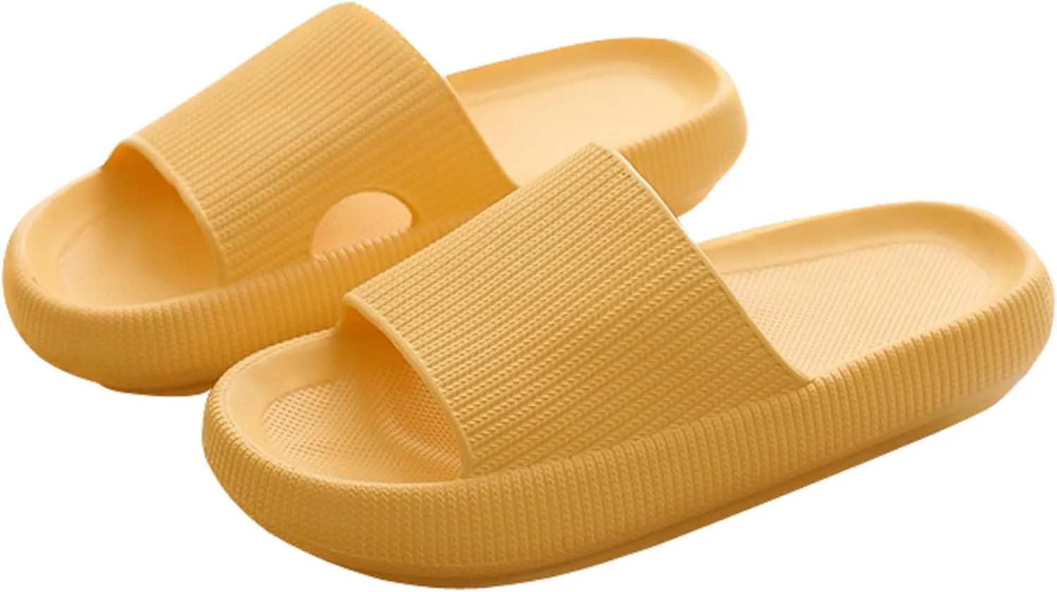 Cloud Slippers for Women and Men,Support and Cushioned Thick Sole Pillow Slippers Ultra Soft EVA Anti-slip shock absorption Flat Shower Sandals