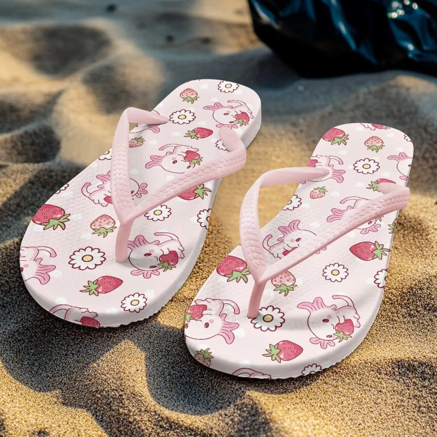 Coloranimal Flip Flops for Women Summer Sandals Non Slip Thong Sandals Women's Flip Flops Lightweight Cushioning Shock-Absorbing for Walking All-Day