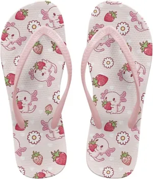 Coloranimal Flip Flops for Women Summer Sandals Non Slip Thong Sandals Women's Flip Flops Lightweight Cushioning Shock-Absorbing for Walking All-Day