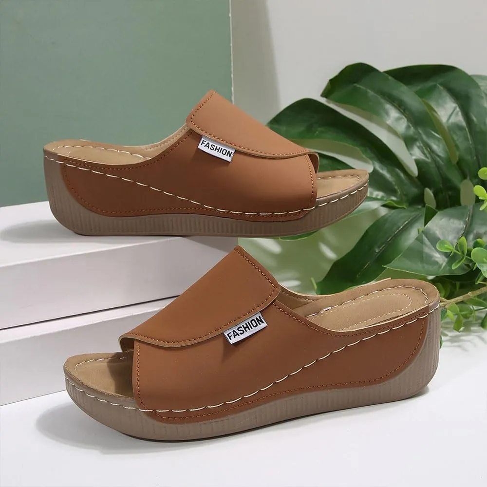 Comfortable Orthopedic Sandals, Arch Support Wedge Sandals for Women, Breathable Summer Platform Walking Slides