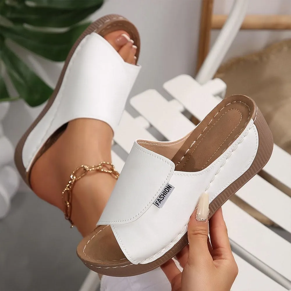 Comfortable Orthopedic Sandals, Arch Support Wedge Sandals for Women, Breathable Summer Platform Walking Slides