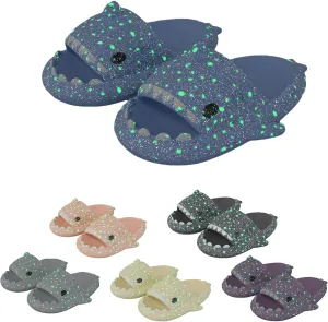 Conbini Galaxy Shark Slides, Sharky Chanclas, Sandalias Sharky, Original Shark Slides Slippers Sandals for Women Men